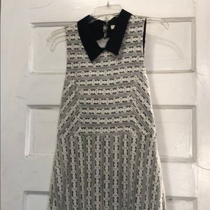 Large lacy dress black and white